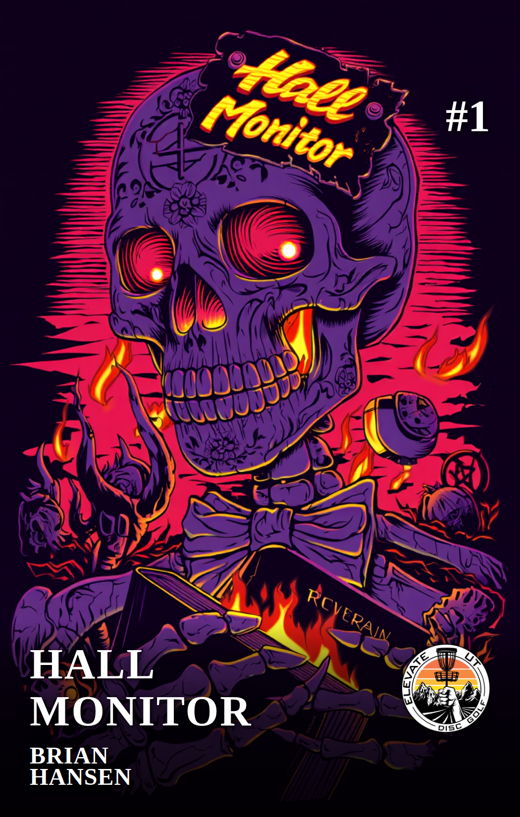Hall Monitor bag tag artwork
