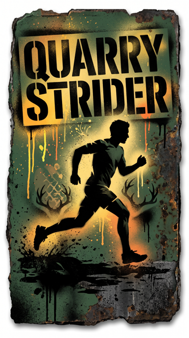 Quarry Strider bag tag artwork
