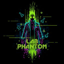 Lab Phantom bag tag artwork