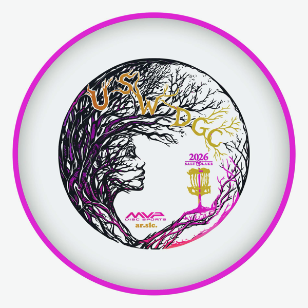 USWDGC 2026 event stamped disc — USWDGC event stamp on white