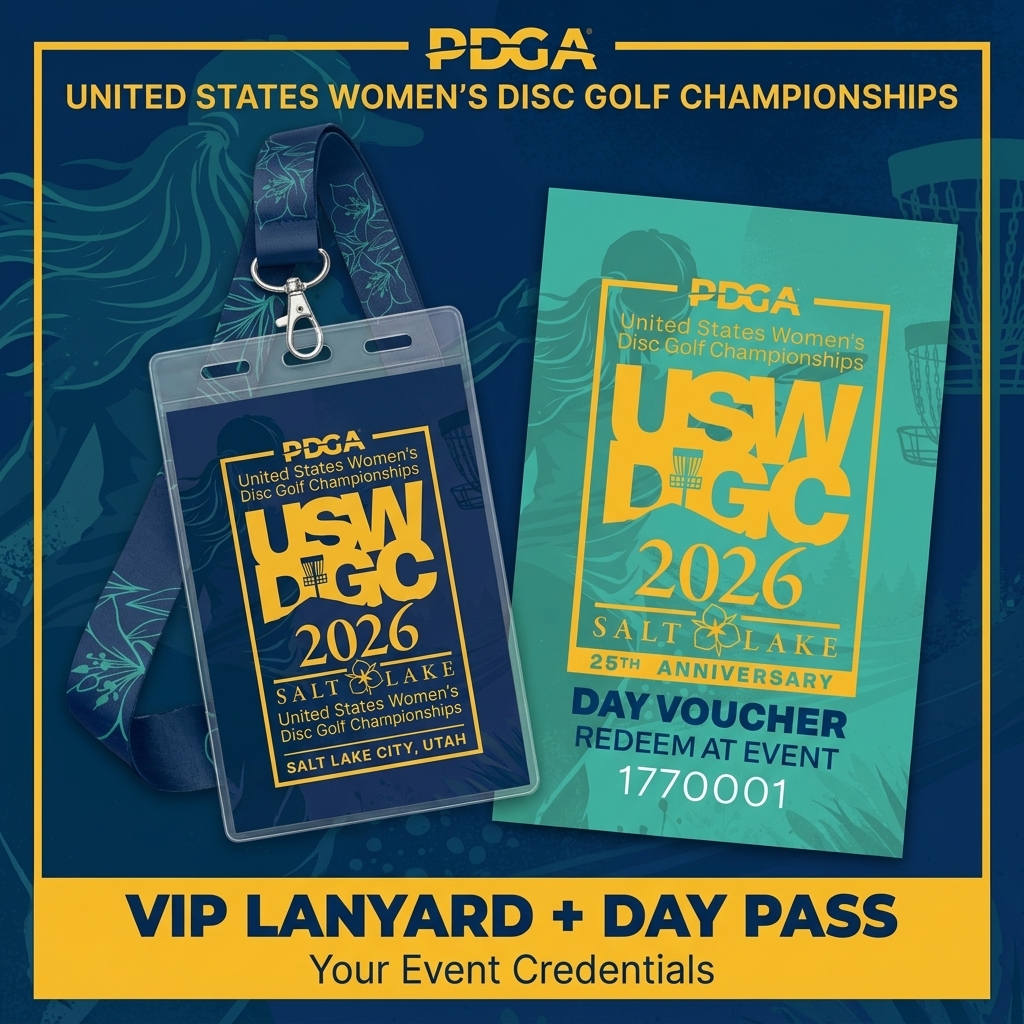 USWDGC 2026 VIP Lanyard and Day Pass credentials
