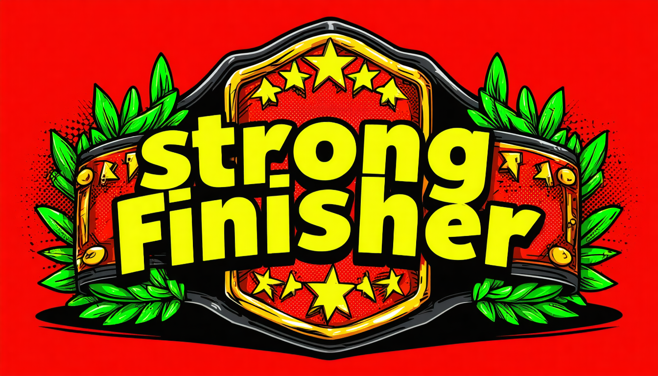 Strong finisher award
