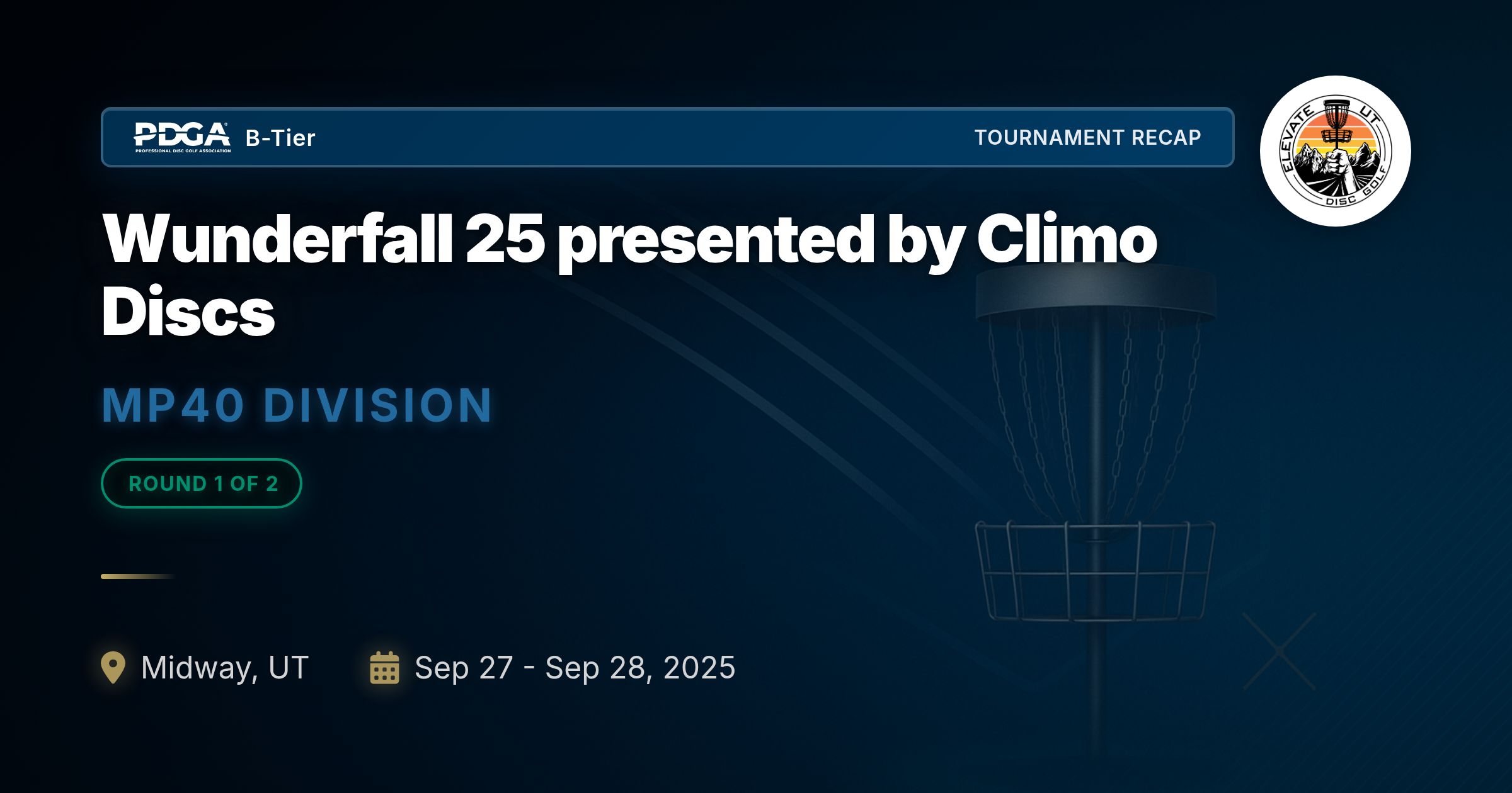 Wunderfall 25 presented by Climo Discs Tournament Image