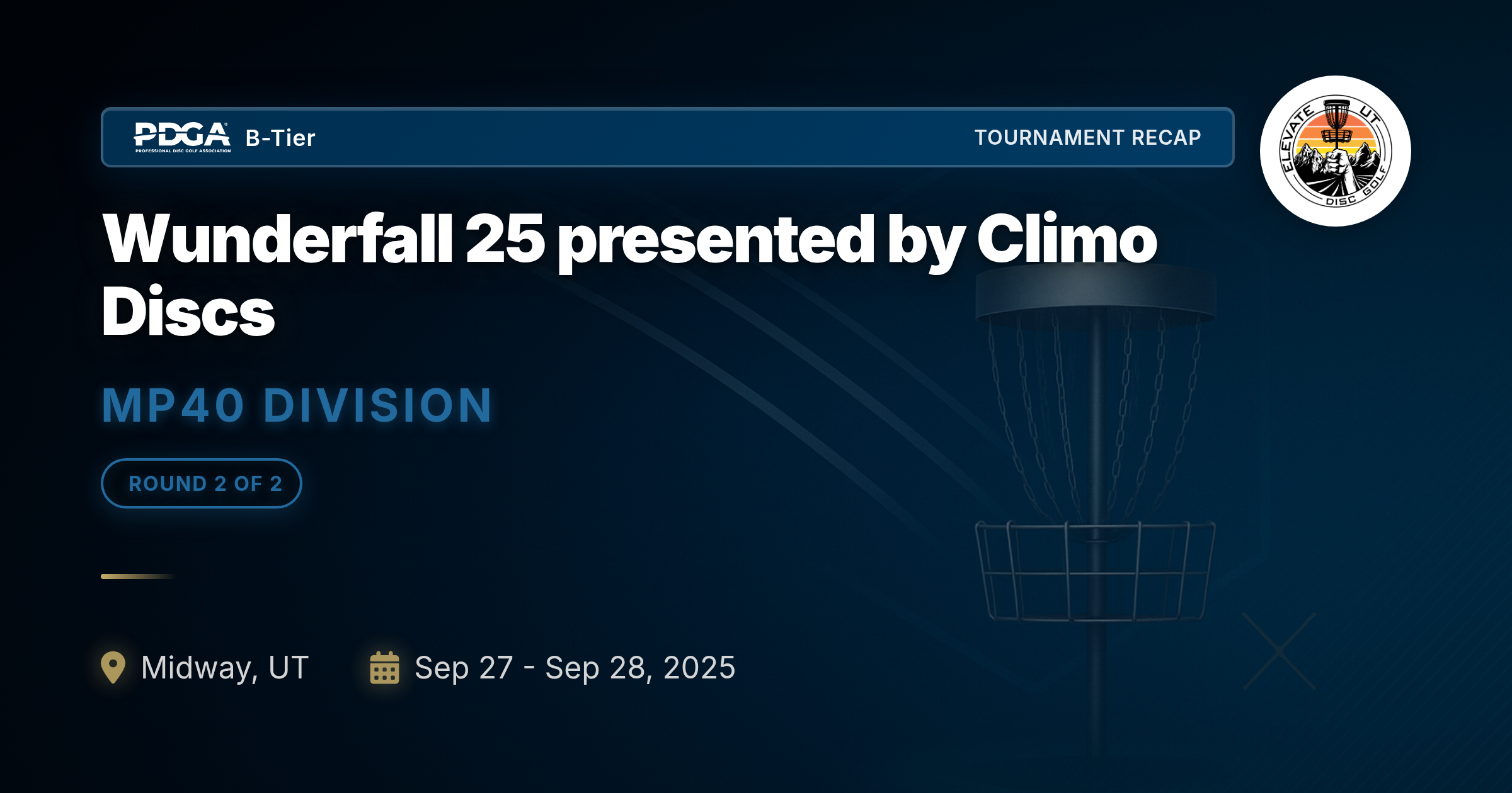 Wunderfall 25 presented by Climo Discs Tournament Image