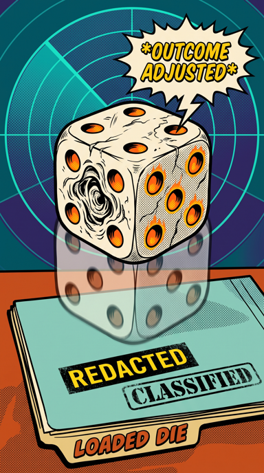 Loaded Die bag tag artwork