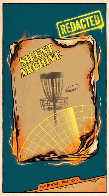 Silent Archive bag tag artwork