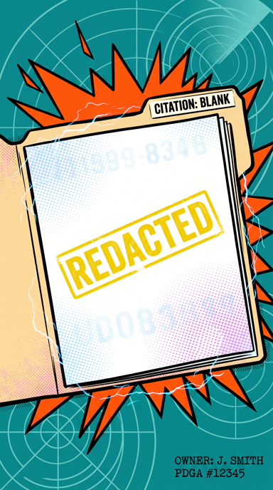 Blank Citation bag tag artwork
