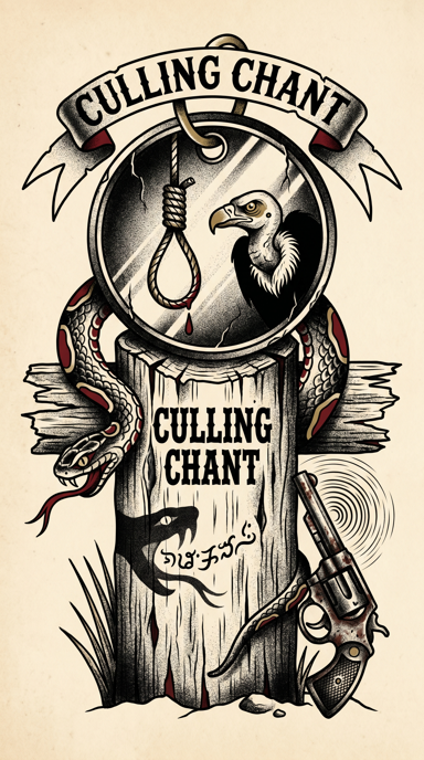 Culling Chant bag tag artwork