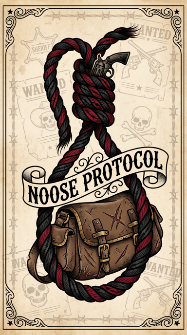 Noose Protocol bag tag artwork