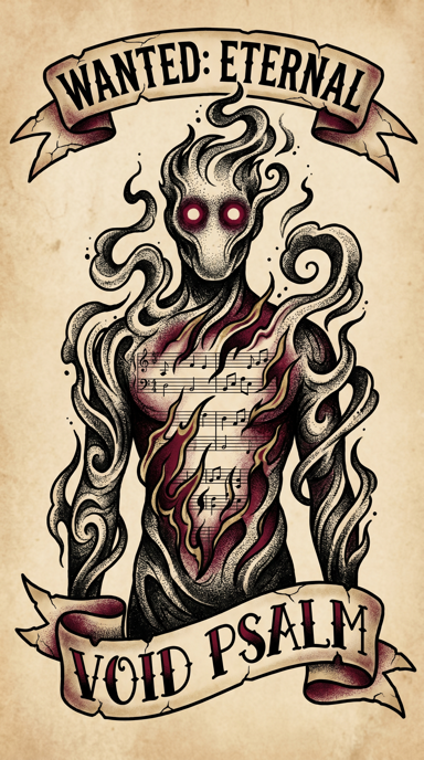 Void Psalm bag tag artwork