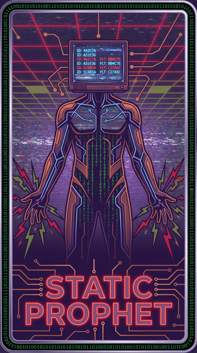 Static Prophet bag tag artwork