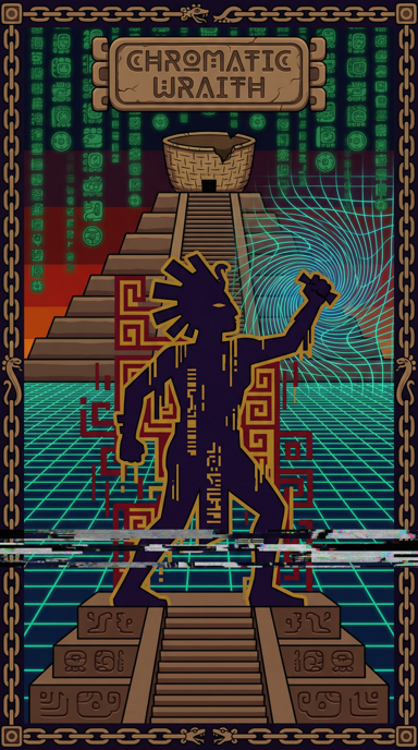 Chromatic Wraith bag tag artwork