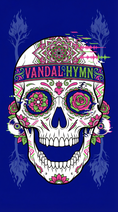 Vandal Hymn bag tag artwork