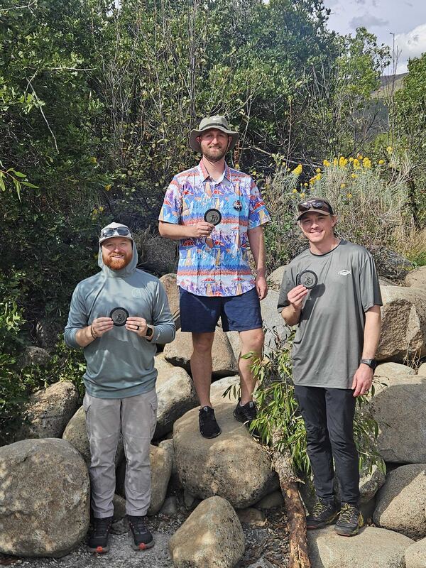 MA3 podium: Boston Jones, with Jason Ash and Caden Handley, tied for second