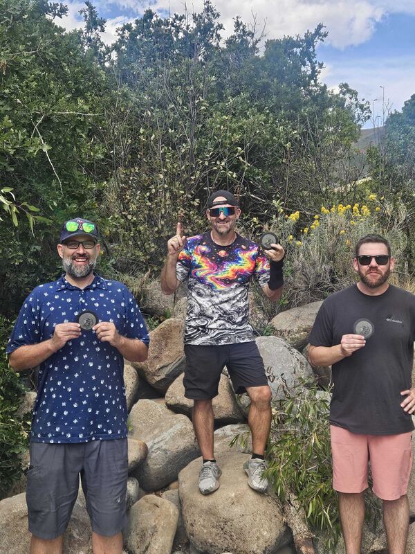 MP40 podium: Chris Norman, Nicholas Scott and John Matern